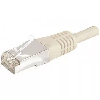 EXERTIS CONNECT Cat.6a F/UTP komutacinis kabelis, 20 m, pilkas, 10 Gbps, RJ45, plonas apsauginis lankstas 859511