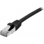 EXERTIS CONNECT Cat 6A S/FTP komutacinis kabelis, 5 m, juodas, LSZH, 10 Gbps, Slimline Snagless 858488