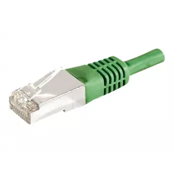 EXERTIS CONNECT Cat.6a F/UTP komutacinis kabelis, 0,15 m, žalias, 10 Gbps 859545