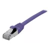 EXERTIS CONNECT Cat 6A S/FTP komutacinis kabelis, violetinės spalvos, 20 m, plonas snagless, 10 Gbps 858524