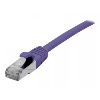 EXERTIS CONNECT Cat 6A S/FTP komutacinis kabelis, violetinės spalvos, 20 m, plonas snagless, 10 Gbps 858524