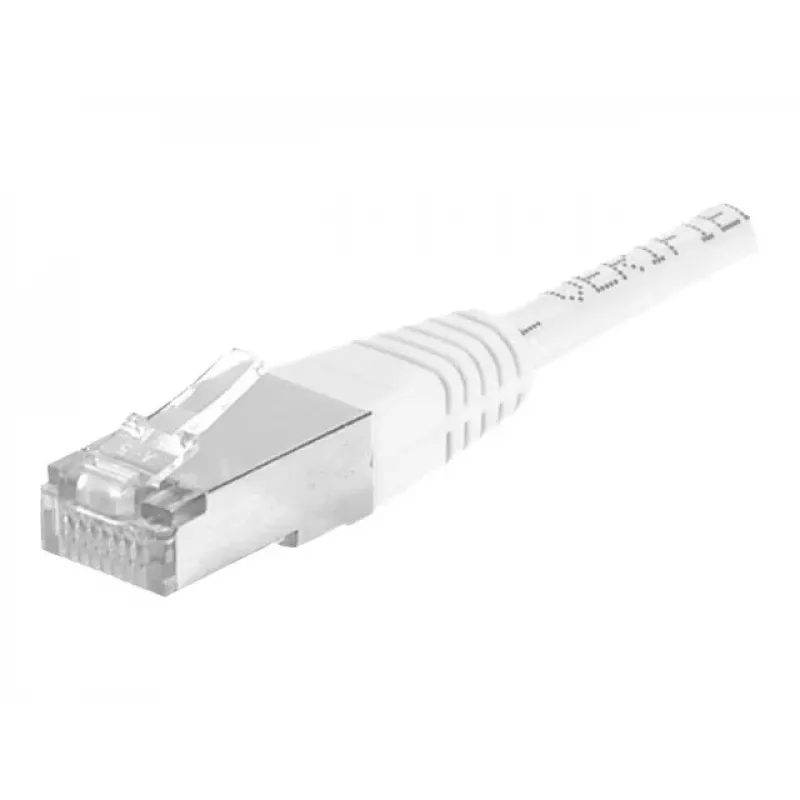 EXERTIS CONNECT Cat.6a F/UTP komutacinis kabelis, baltas, 20 m, 10 Gbps, plonas snagless apsauga 859586