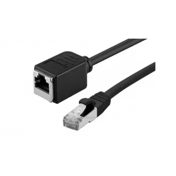EXERTIS CONNECT Cat.6A S/FTP komutacinis kabelio prailginimas, LSZH, Snagless, juodas, 10 m 858759