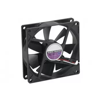 EXERTIS CONNECT 910170 92 mm ašinis ventiliatorius su įvorės guoliu, 12 V DC, 2500 RPM, 60 m³/h, juodas