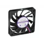 Exertis Connect Evercool 60 mm korpuso ventiliatorius - patvarus, suteptas įvorės guolis, 3 kontaktų DC, juodas 910179