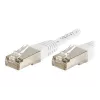 EXERTIS CONNECT Cat.6 S/FTP komutacinis kabelis, PiMF, baltas, 0,15 m 856815