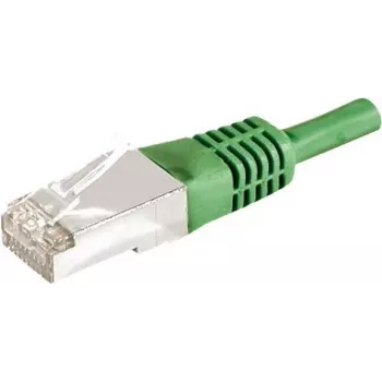EXERTIS CONNECT Cat.6a F/UTP komutacinis kabelis, 7,5 m, žalias, 10 Gbps, LSZH, plonas snagless apsauginis dangtelis 859553