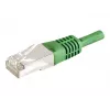 EXERTIS CONNECT Cat.6a F/UTP komutacinis kabelis, 7,5 m, žalias, 10 Gbps, LSZH, plonas snagless apsauginis dangtelis 859553