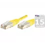 EXERTIS CONNECT Cat.6A S/FTP komutacinis kabelis, 15 m, geltonas, plonas snagless apsauga 858338