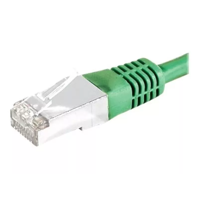 EXERTIS CONNECT Cat.6A S/FTP komutacinis kabelis, 0,5 m, žalias, 858345