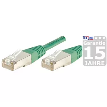 EXERTIS CONNECT S/FTP (PIMF) CAT.6A Class EA komutacinis kabelis, žalias, 25,0 m, plonas snagless apsauginis antgalis 858355