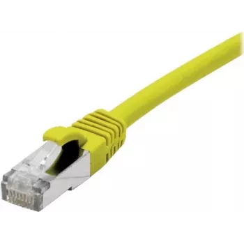 EXERTIS CONNECT S/FTP Cat 6A komutacinis kabelis, geltonas, 0,15 m, plonas snagless apsauga 858417