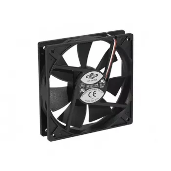 EXERTIS CONNECT 120mm įvorės guolio korpuso ventiliatorius, 1200 RPM, 44,7 CFM, 23 dBA, 3 kontaktų su Molex adapteriu 910180