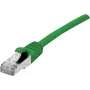 EXERTIS CONNECT Cat 6A S/FTP komutacinis kabelis, 2 m, žalias, LSZH, plonas su apsauga nuo užkabinimo 858438