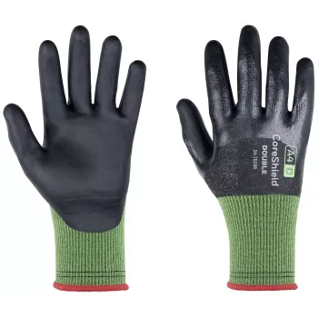 Honeywell AIDC CoreShield Double 24-7D28B/06 apsauginės pirštinės nuo įpjovimų, 6 dydis (XS), pilkos/juodos