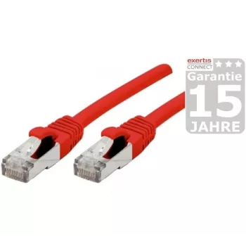 EXERTIS CONNECT Cat 6A S/FTP komutacinis kabelis, 10 m, raudonas 858474