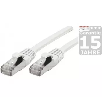 EXERTIS CONNECT Cat 6A S/FTP komutacinis kabelis, 1,5 m, baltas 858501