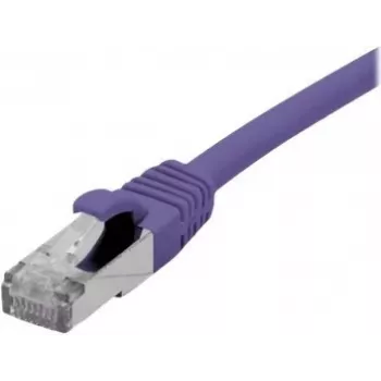 EXERTIS CONNECT Cat 6A S/FTP komutacinis kabelis, 0,5 m, violetinės spalvos, plonas, nesipainiojantis, LSZH 858515
