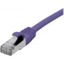 EXERTIS CONNECT Cat 6A S/FTP komutacinis kabelis, 0,5 m, violetinės spalvos, plonas, nesipainiojantis, LSZH 858515