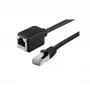 EXERTIS CONNECT Cat. 6A S/FTP tinklo kabelio prailgintuvas, be halogenų, juodas, 3,0 m 858757