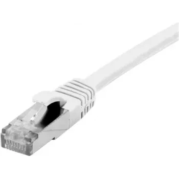 EXERTIS CONNECT Cat 6A S/FTP komutacinis kabelis, baltas, 0,3 m, plonas apsauginis antgalis 858498