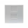 EXERTIS CONNECT Dexlan montavimo plokštelės įdėklas 45 x 45 mm 1 Keystone moduliui, signalinė balta RAL 9003 (911722)