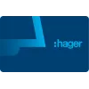 Hager RTH303X transponderio kortelė, skirta ODT 2.0 vaizdo jutiklinio ekrano lauko stotelei