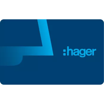 Hager RTH303X transponderio kortelė, skirta ODT 2.0 vaizdo jutiklinio ekrano lauko stotelei