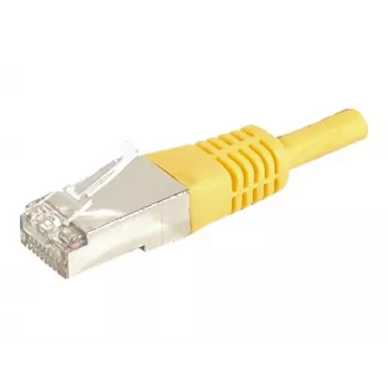 EXERTIS CONNECT Cat.6a F/UTP komutacinis kabelis, 7,5 m, geltonas, 10 Gbps, plonas apsauginis įlinkimas 859568