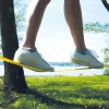 SCHILDKRÖT Slackline rinkinys 15 m, geltonas, 50 mm pločio su fiksavimo mechanizmu – pusiausvyros treniravimo komplektas 970701