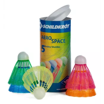 SCHILDKROT Aerospace plastikinis laisvalaikio badmintono kamuoliukas, perdedamoje kartoninėje talpyklėje, 1 vnt. (970910)