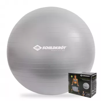 SCHILDKROT gimnastikos kamuolys 65 cm, sidabrinis, anti-burst 960156
