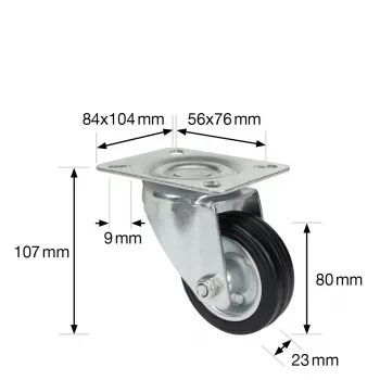Wagner design yourself pasukamas ratukas RO 6184, sidabrinis, 75 mm, 50 kg, 4618401