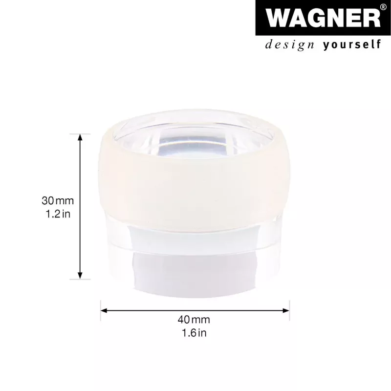 Wagner Design Yourself EH 5222 permatomas savaiminio klijavimo durų stabdiklis, 40 mm skersmens, 22 mm aukščio 15522211