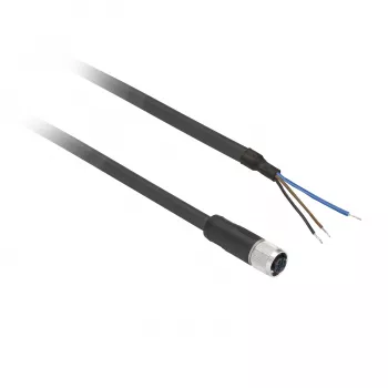 TMSS GERMANY Telemechanique Sensors M12 moteriška tiesi 5 kontaktų 5 m PVC jutiklio kabelis XZCP0566L5