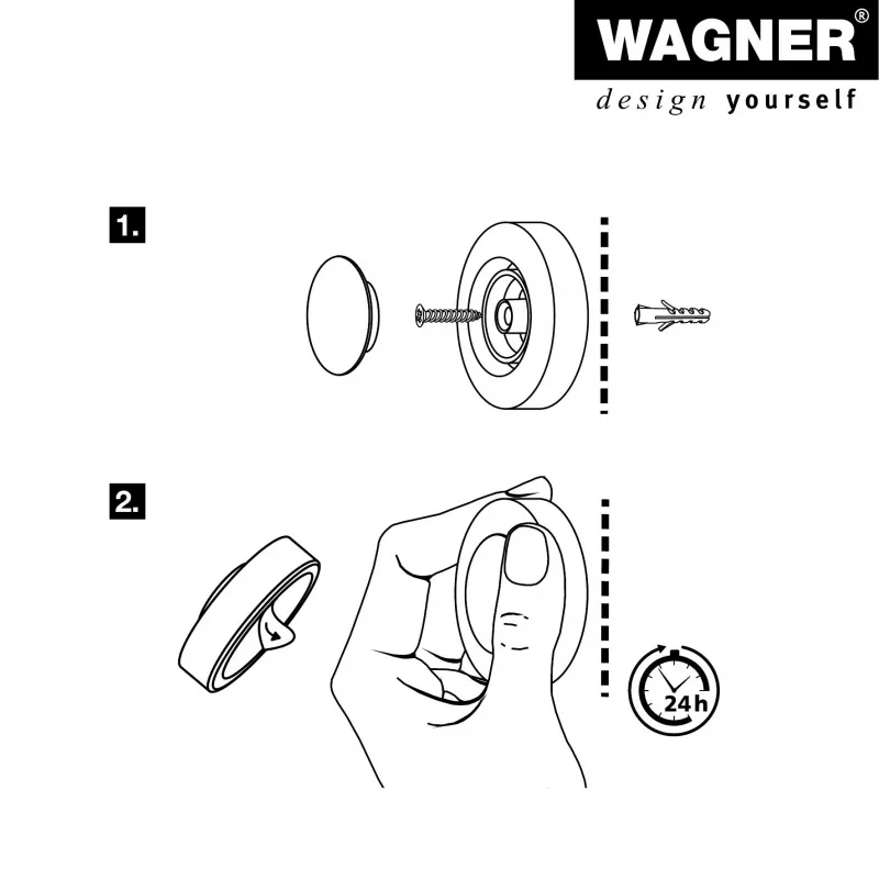 Wagner design yourself EH 5138 durų stabdiklis, cinko lydinio, kietos gumos, matinis nikeliuotas (15513811)