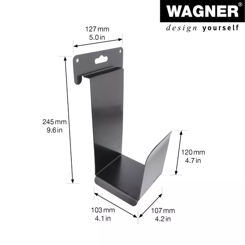Wagner design yourself sieninis laikiklis WH 2089 juodas (15208901)