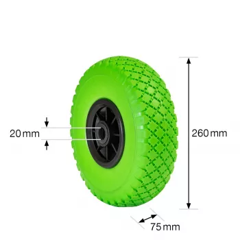 Wagner design yourself RO 8262 tvirto gumos ratai 260 mm, žalia