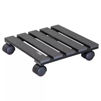 WAGNER Multi Roller WPC antracito 60 dvigubų ratukų 60 kg kvadratinis augalų vežimėlis (20050001)