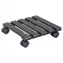 WAGNER Multi Roller WPC antracito 60 dvigubų ratukų 60 kg kvadratinis augalų vežimėlis (20050001)
