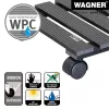 WAGNER Multi Roller WPC antracito 60 dvigubų ratukų 60 kg kvadratinis augalų vežimėlis (20050001)