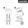 Wagner Design Yourself EH 5181 grindų durų ribotuvas, cinko lydinio su guminiu amortizatoriumi, matinis nikelis, 50 mm 15518111