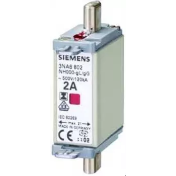 Siemens 3NA6824 NH saugiklis, dydis 000, 80 A, 500 V AC/250 V DC, gG