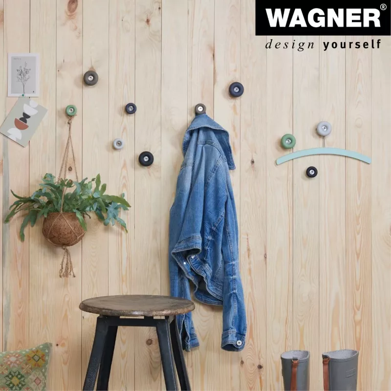 Wagner design yourself DOT drabužių kablys, taupe, 1 kablys, cinko lydinio liejimas, montuojamas varžtais 17022121
