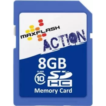 MEMORYSOLUTION MAXFLASH 8GB Action SDHC kortelė Class 10, Retail SD8GHCCL10M-R