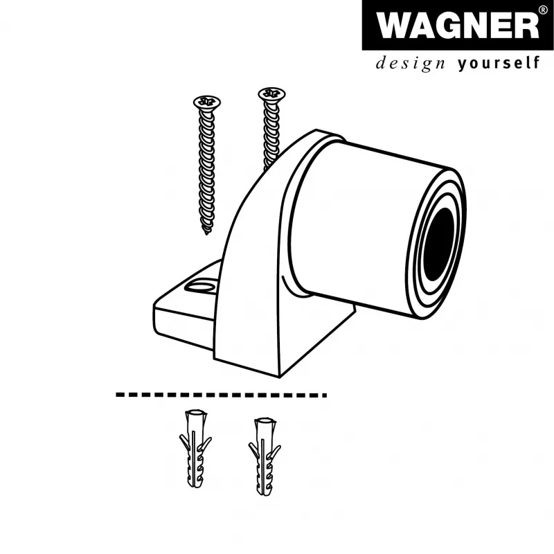 Wagner design yourself EH 5001 durų ribotuvas, lieto cinko ir plastiko (15500111)