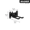 Wagner design yourself sieninis laikiklis WH 2092 juodas (15209201)