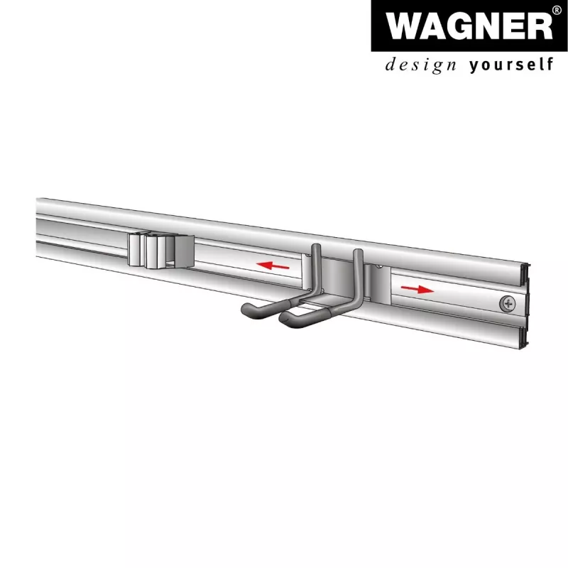 Wagner design yourself sieninis laikiklis WH 2092 juodas (15209201)