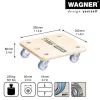Wagner design yourself Transport Roller MM 1353 beržo 29,0 x 29,0 x 8,6 cm iki 250 kg (20135301)
