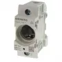 Siemens 5SG17021 D02 vienpolė 63A saugiklių bazė, 400V AC, montuojama varžtais, pilka